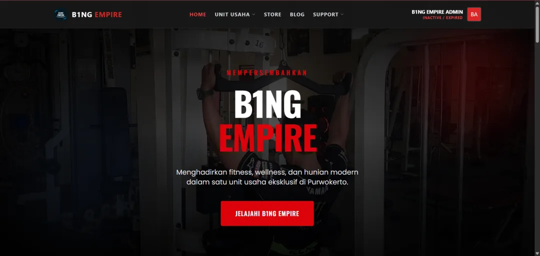 B1NG Empire Resmi Hadir di Ujung Jari Anda! Mulai Perjalanan Fitnessmu Hari Ini 🚀