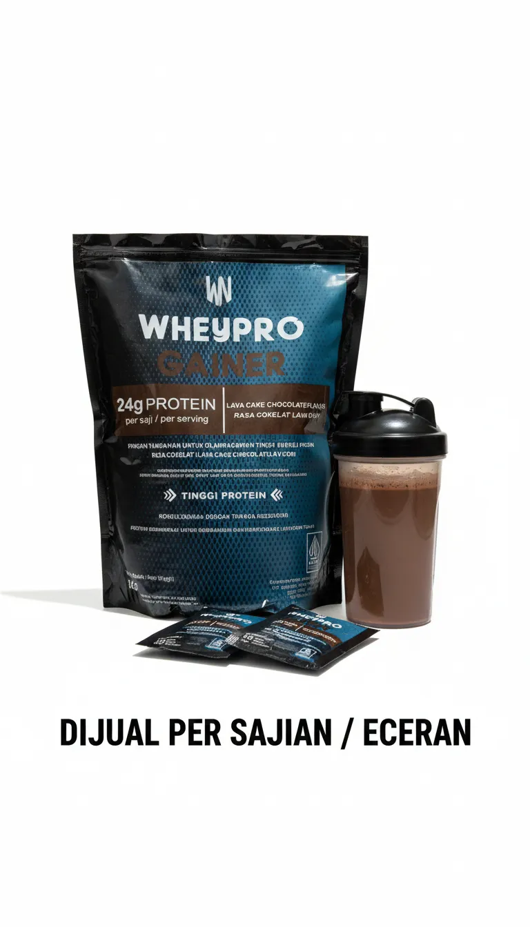Wheypro Gainer Cokelat Lava Cake - Eceran